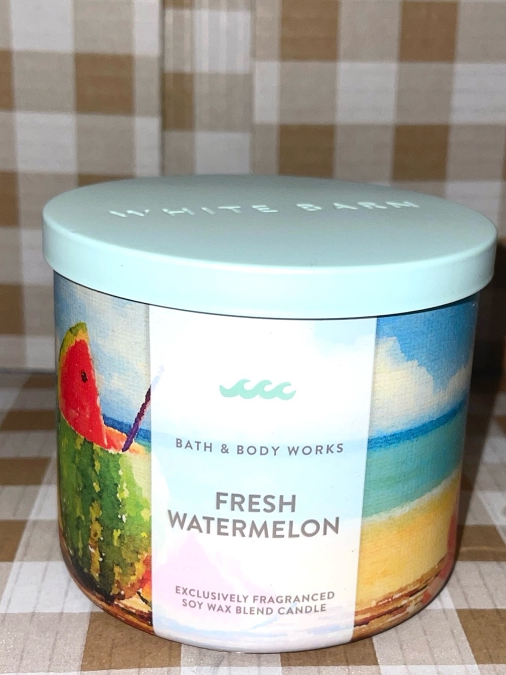 BATH & BODY WORKS FRESH WATERMELON 3 WICK CANDLE